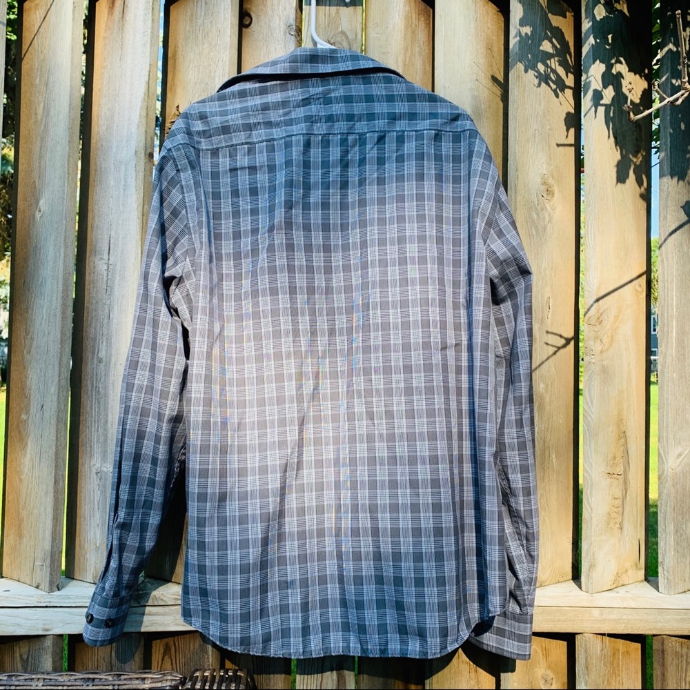 Men’s Egara Button Down Gray Pattern - image 2